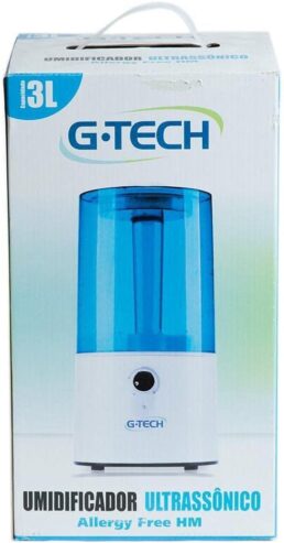 G-Tech Umidificador Ultrassônico Modelo Allergy Free HM 3L – Ar Fresco e Saudável